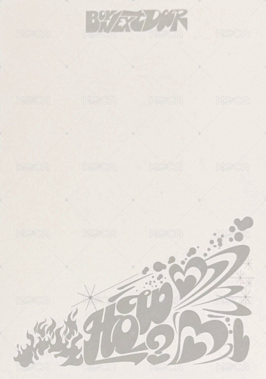 HOW? 專輯 明信片 Fire ver. 背面