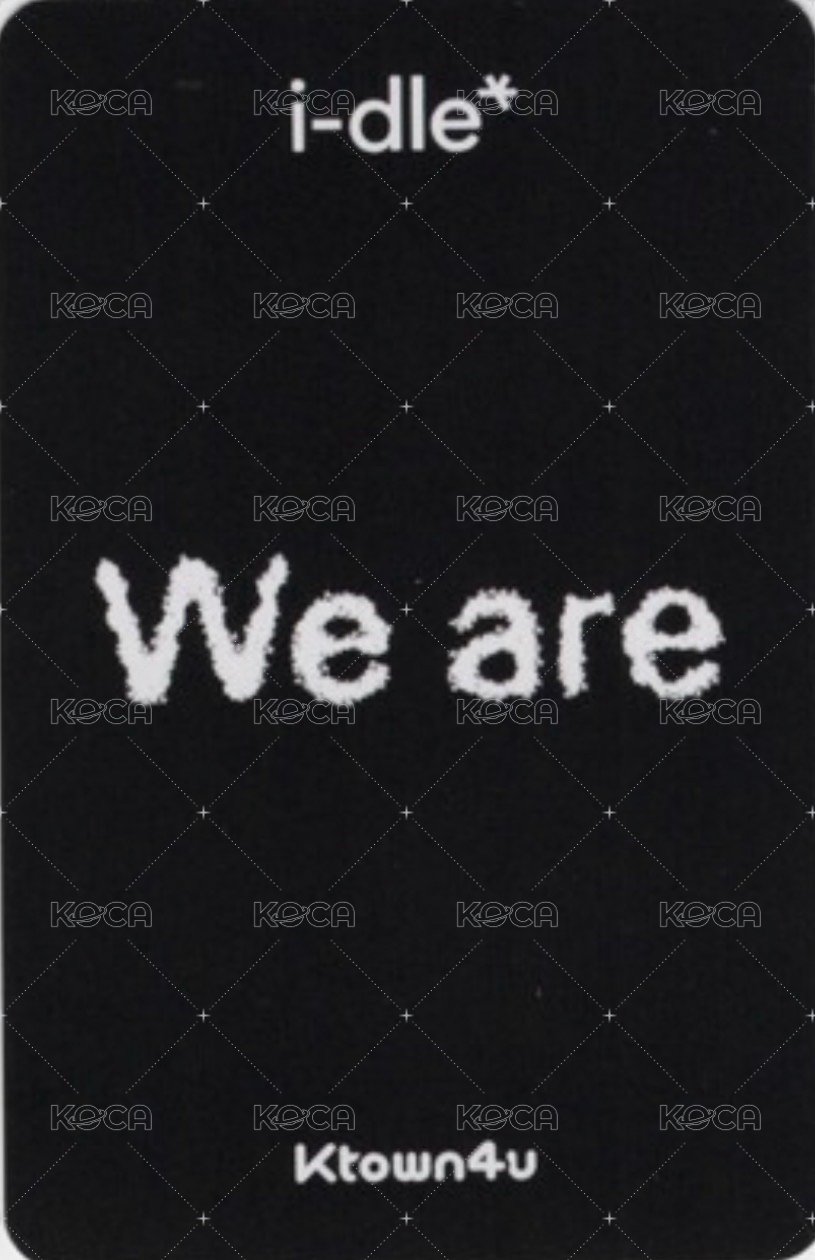 We are k4 6.0 線下 簽售卡  背面