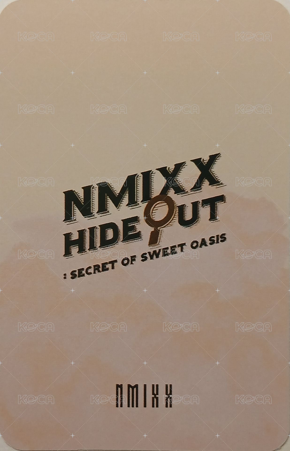 一週年咖啡廳 jyp 線上 簽售卡  背面