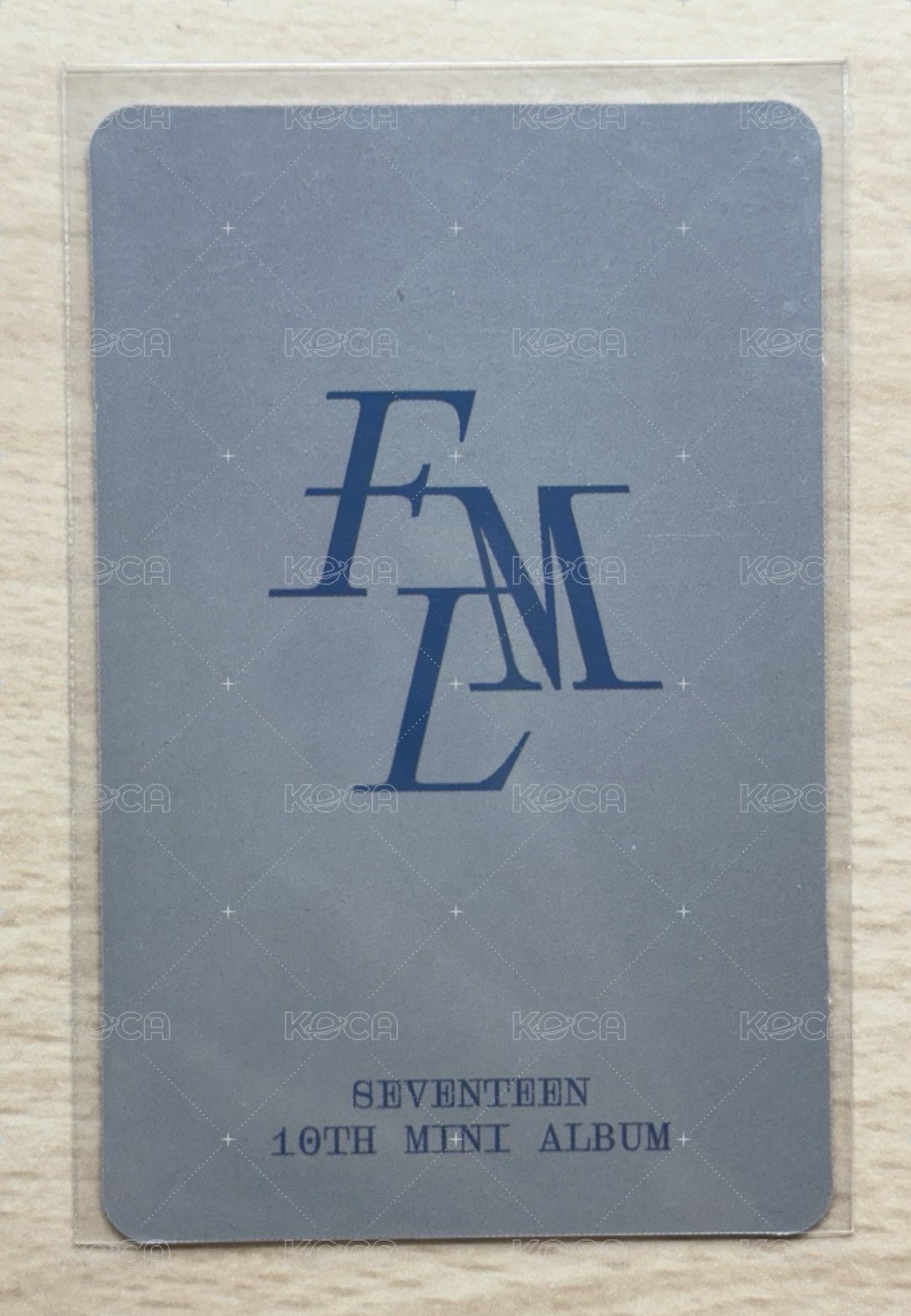 MINI10 yzy B 簽售卡  背面