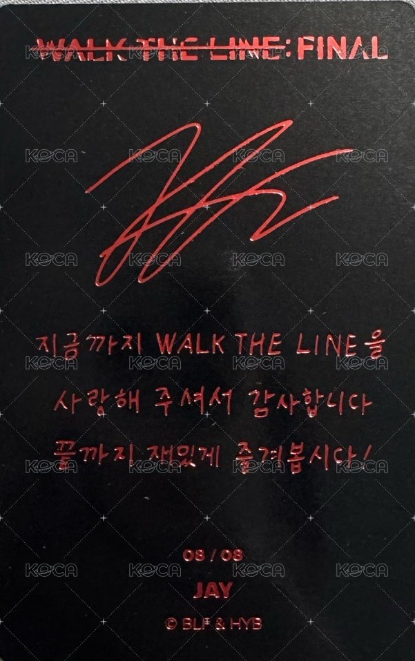 WTL FINAL 隨機卡 星08/08 自拍卡 背面