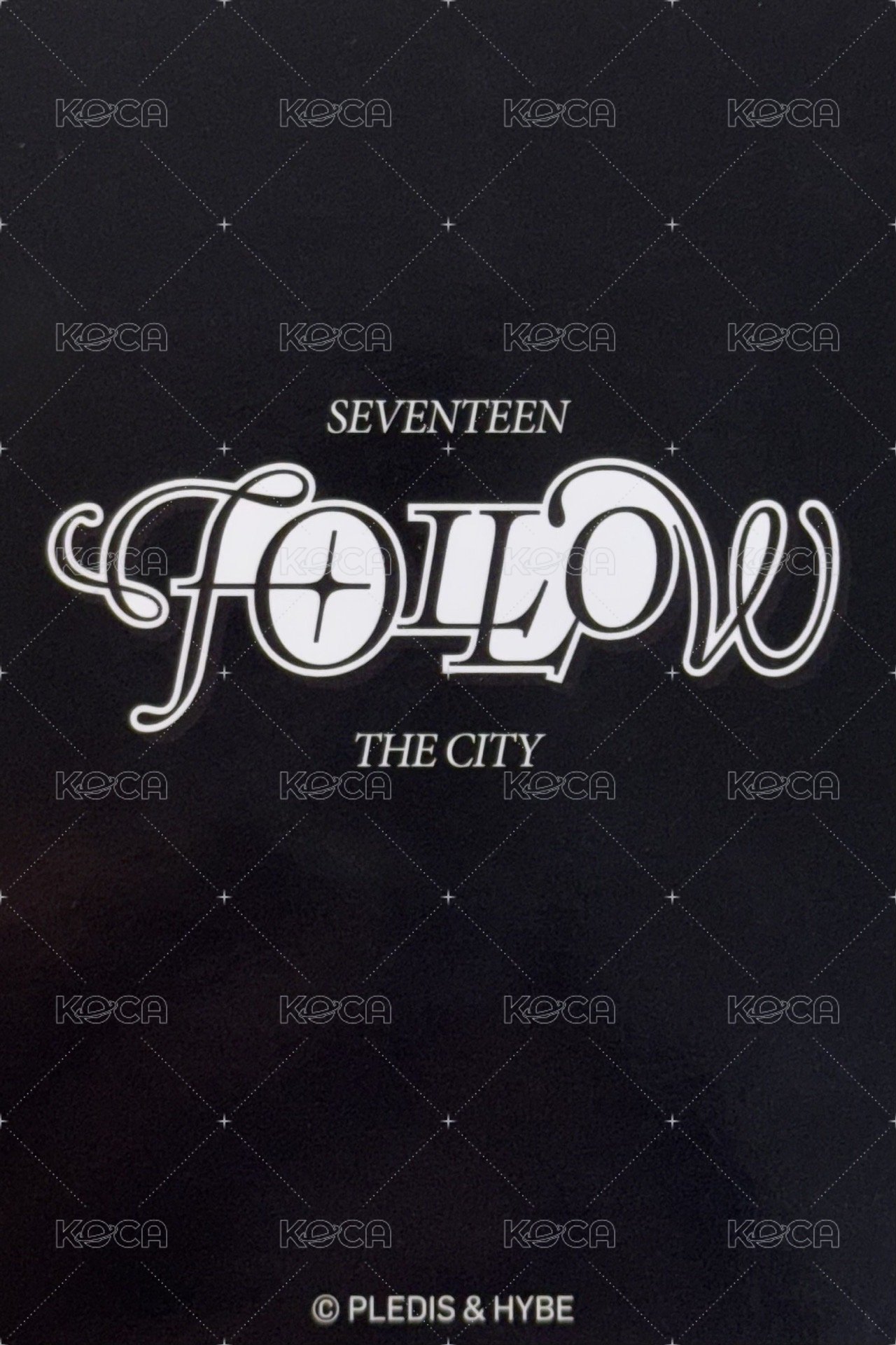 FOLLOW 集章卡 日巡集章卡 背面