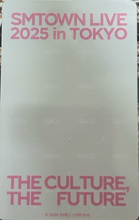 2025smt 滿額卡 東京場限滿額柚 背面