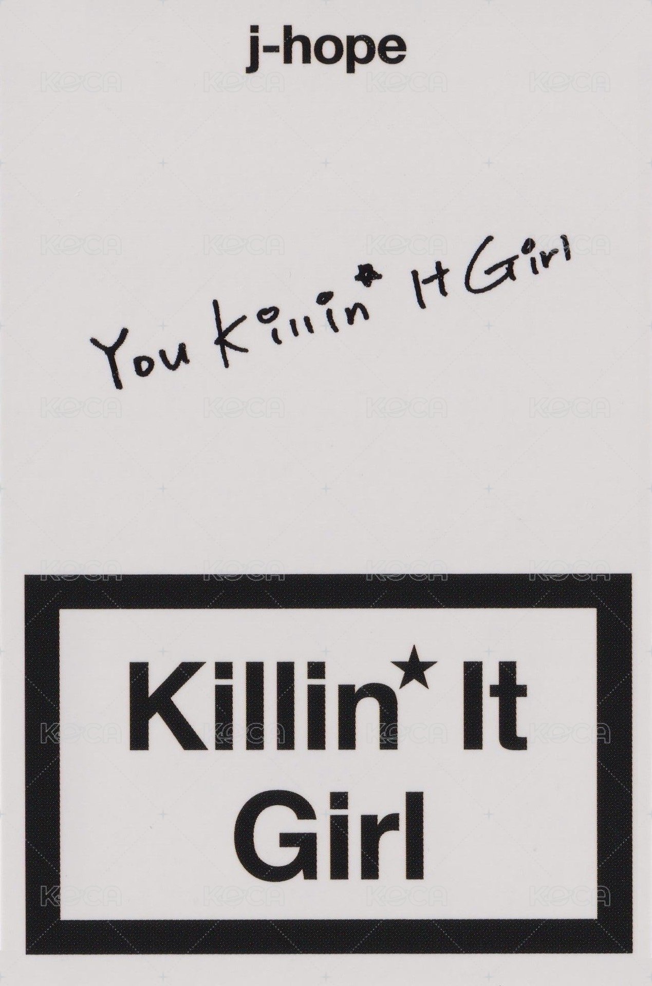 COH 打歌卡 Killin It Girl ver.A 背面
