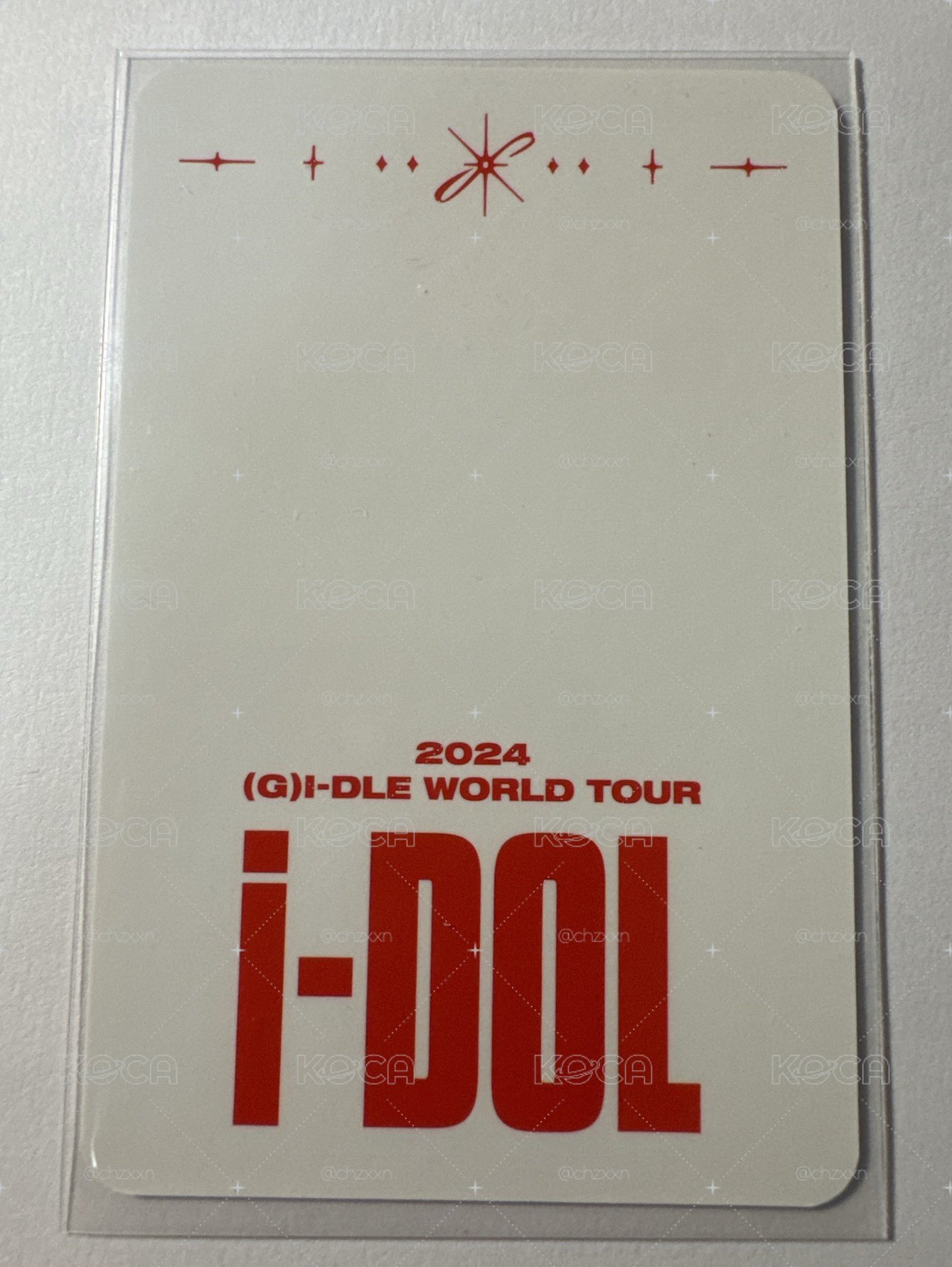 i-dle 舒華 i-DOL世巡固配卡包小卡