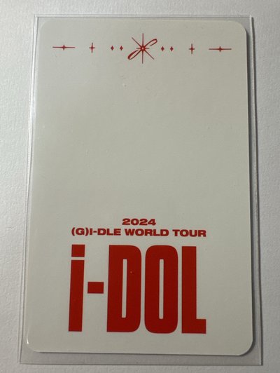 i-dle 舒華 i-DOL世巡固配卡包小卡