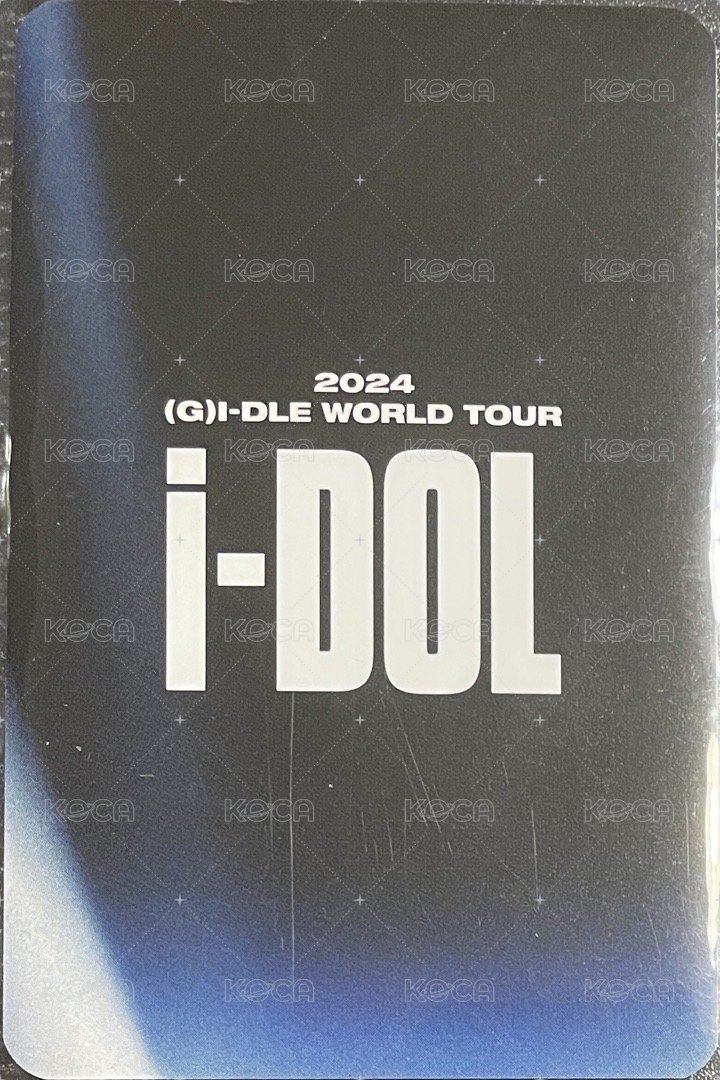 24’演唱會 iDOL 隨機卡 世巡隨機卡包卡-娟 背面