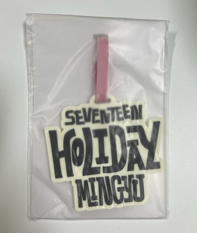 SEVENTEEN HOLIDAY 小扇 行李吊牌 金珉奎