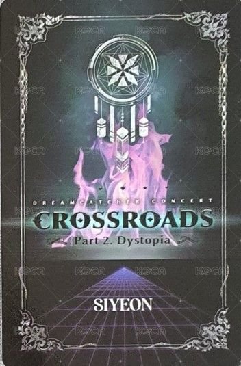 Crossroad線上演唱會 周邊卡  背面