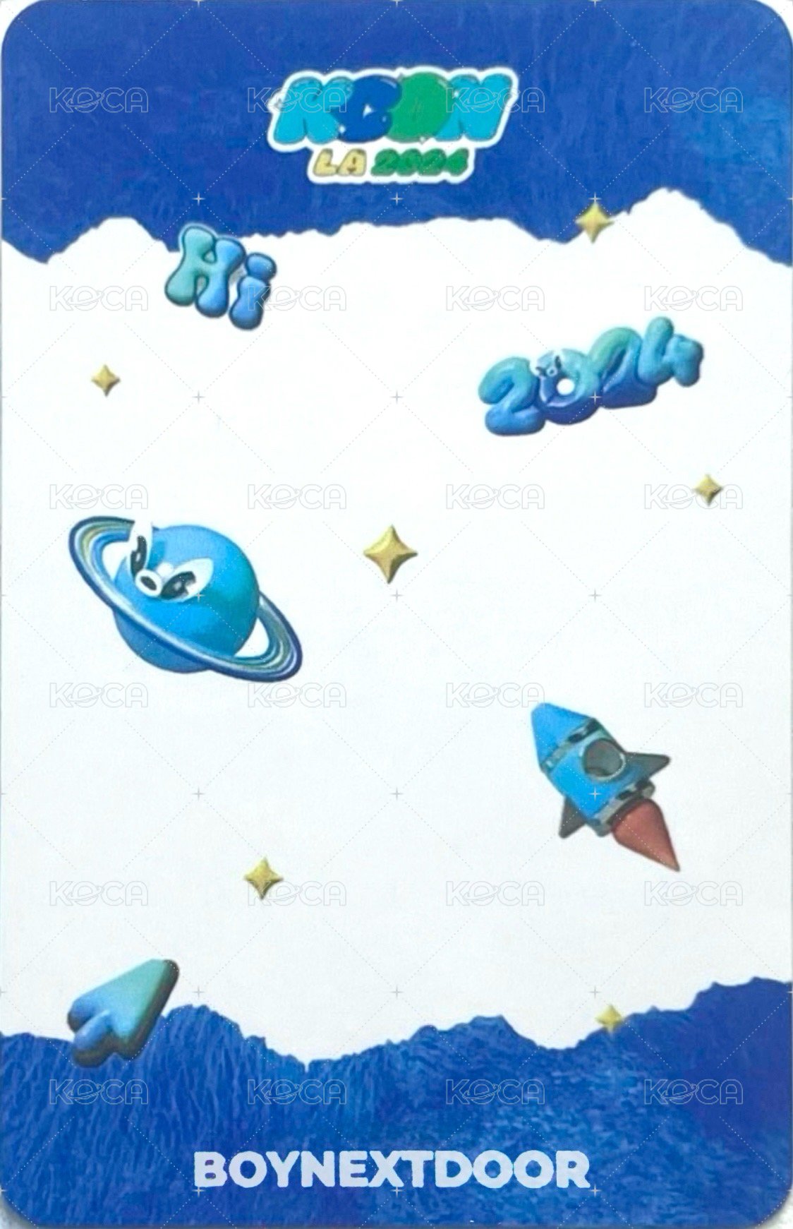 2024 KCON LA 滿額卡 線下滿額 背面