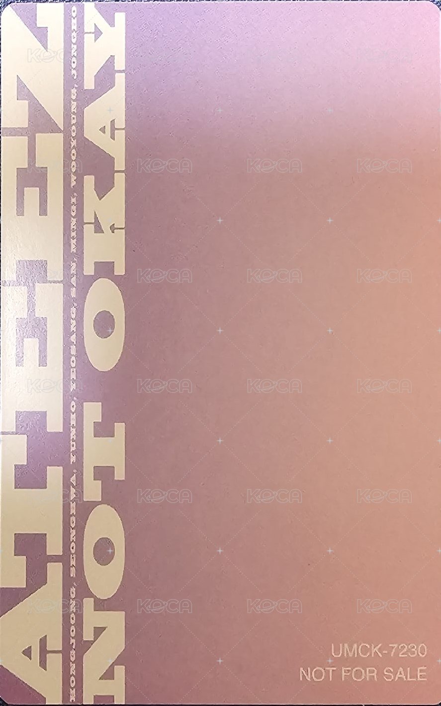 Not Okay 專輯卡 初回限定A盤 背面