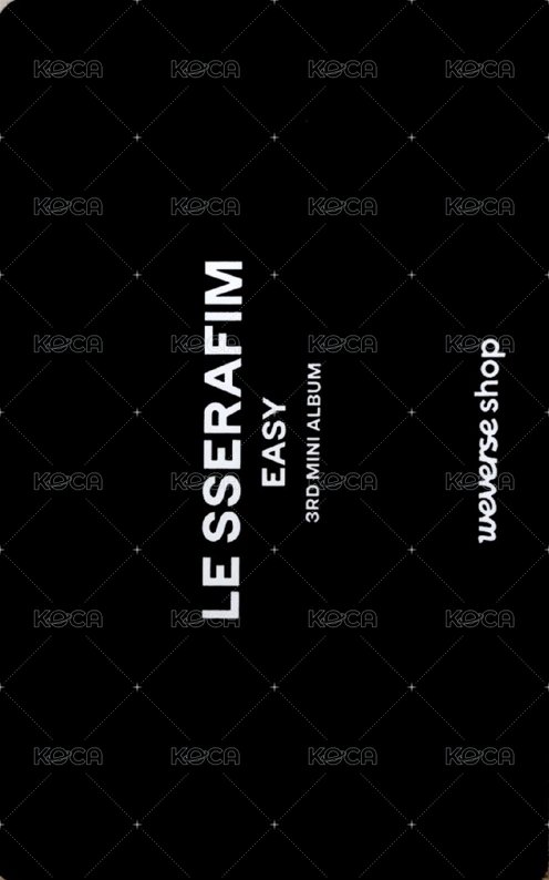 EASY YT 直播卡 直播特典 背面