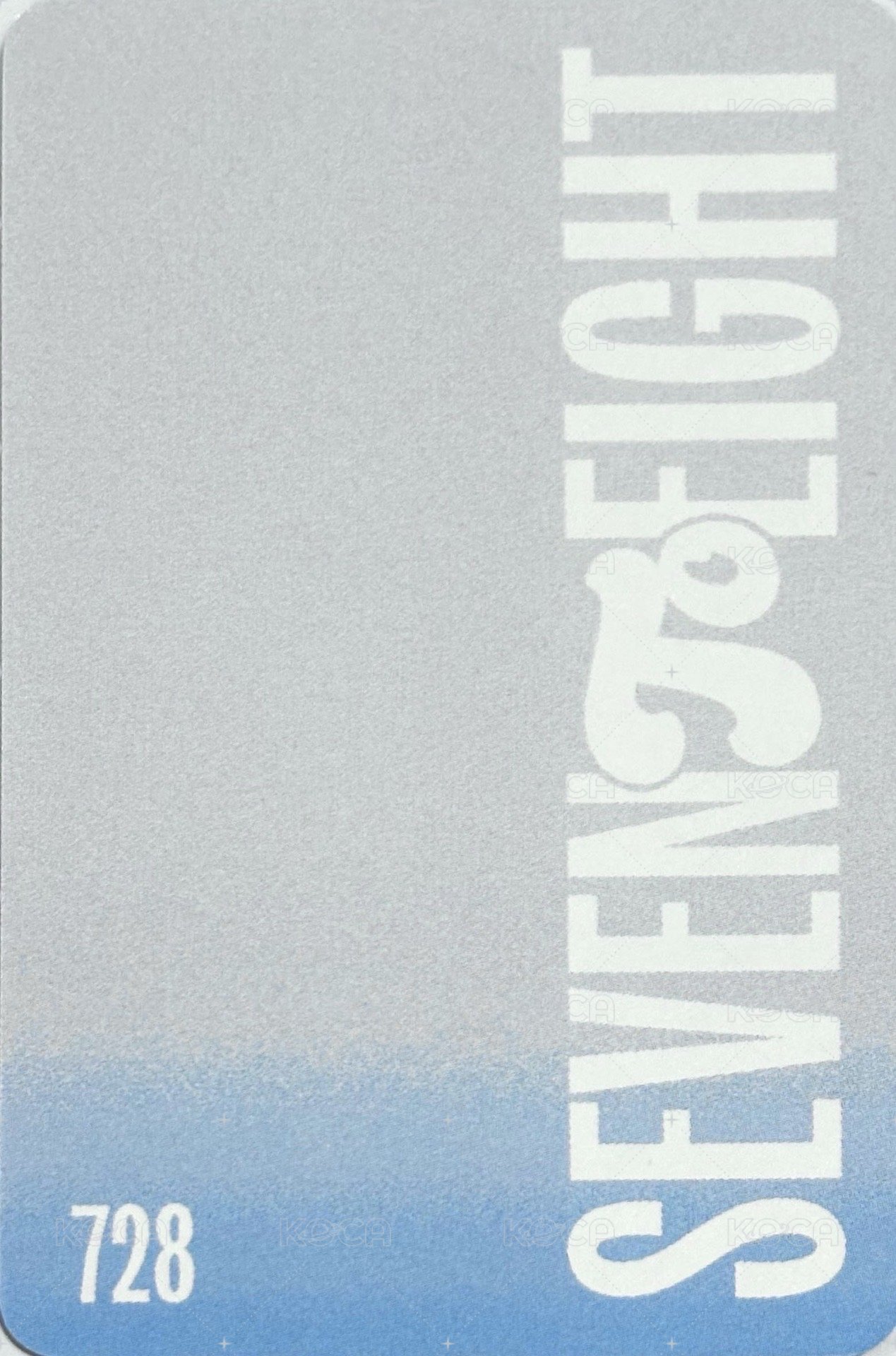 SEVENTOEIGHT 1st single 專輯卡  背面