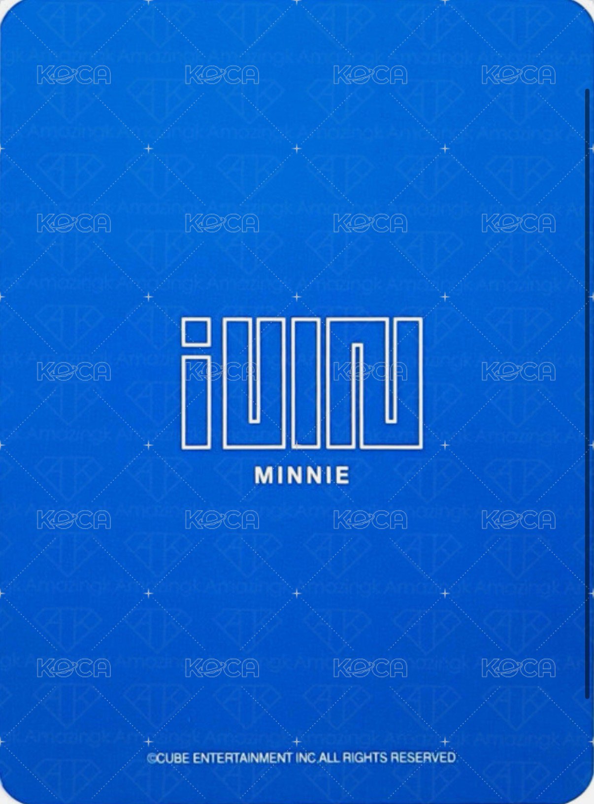 I MADE 專輯卡  背面