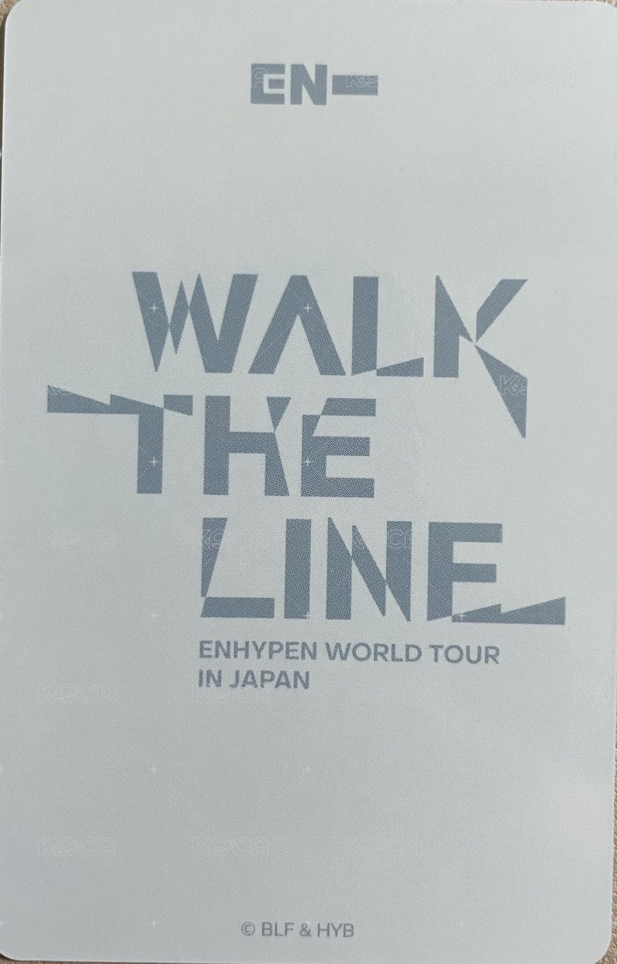 WTL世巡 周邊卡 日巡卡套卡 背面