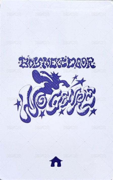 No Genre yzy 1.0 簽售卡 6 背面