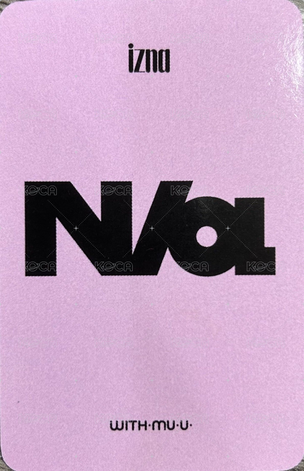 迷一 wm 4.0 簽售卡  背面