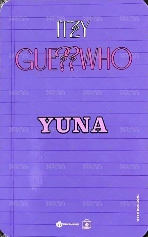 GUESS WHO Mecima 預售 特典卡  背面