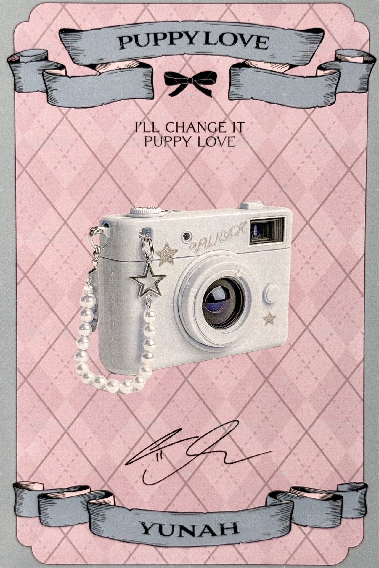 I'll change it : PUPPY LOVE k4 特典卡  背面