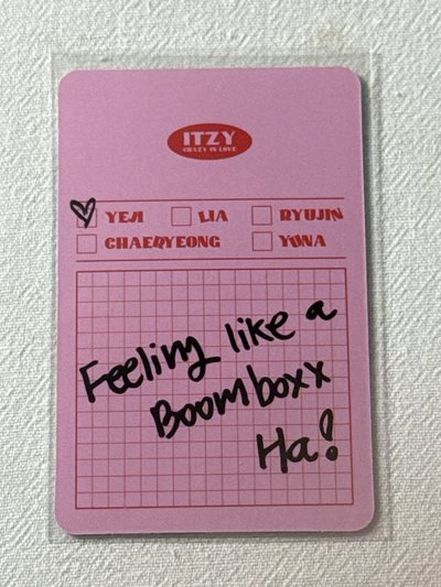 ITZY Yeji Loco專卡 火龍果