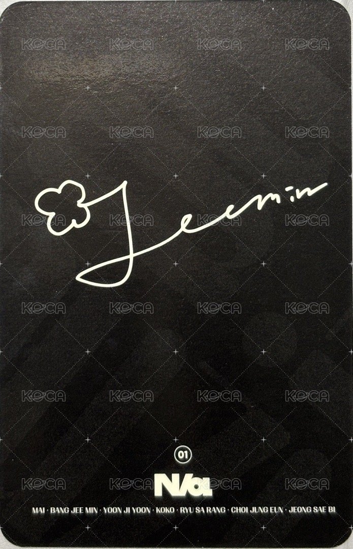 迷一 專輯卡 (izna ver.)固配卡 背面