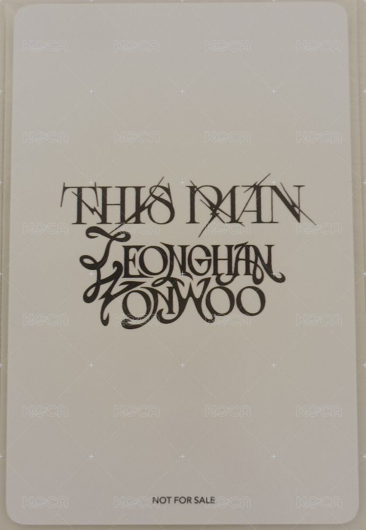 THIS MAN 塔店 特典卡 JxW｜THIS MAN｜ 雙人特典 背面