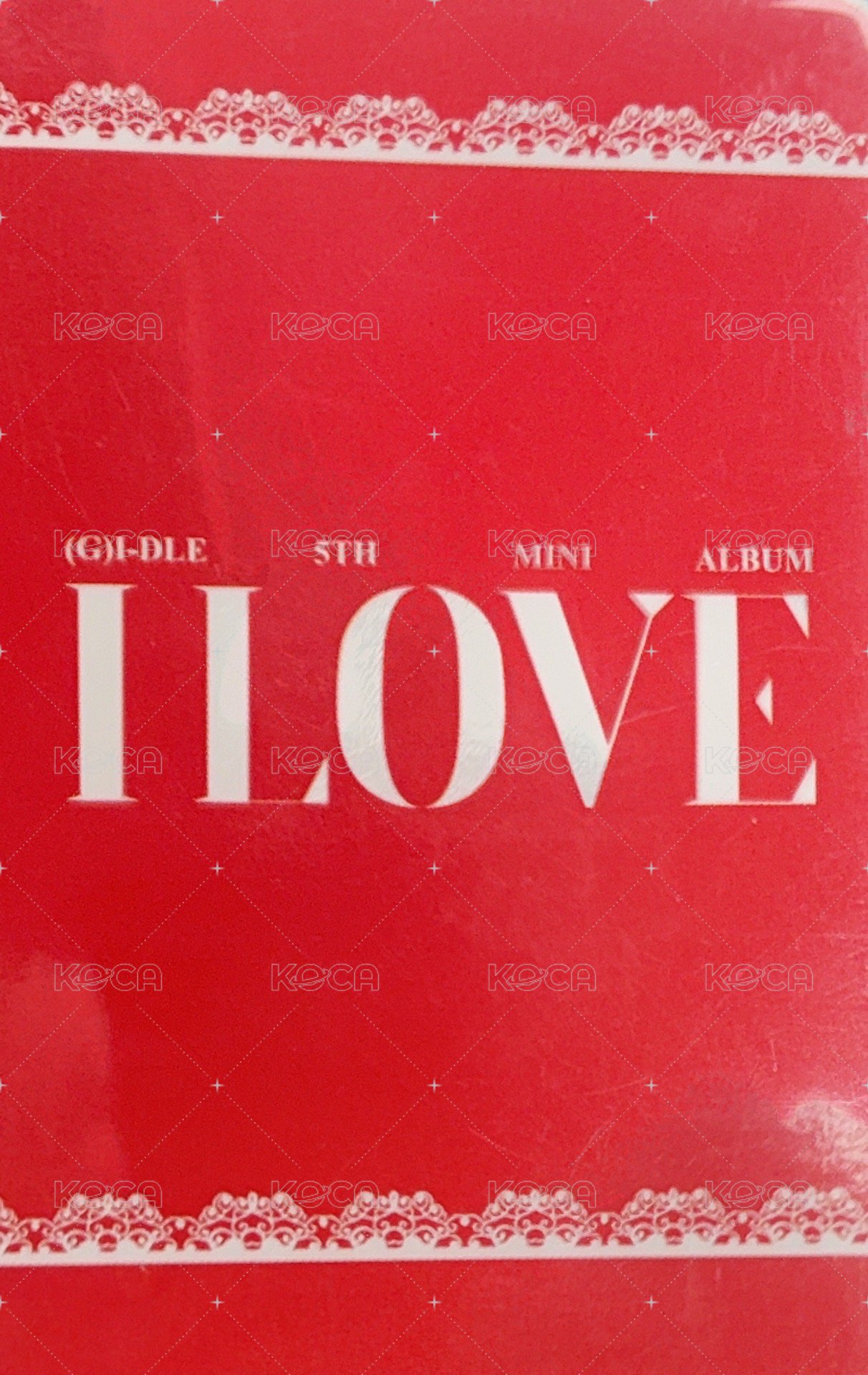 I LOVE sr 特典卡  背面