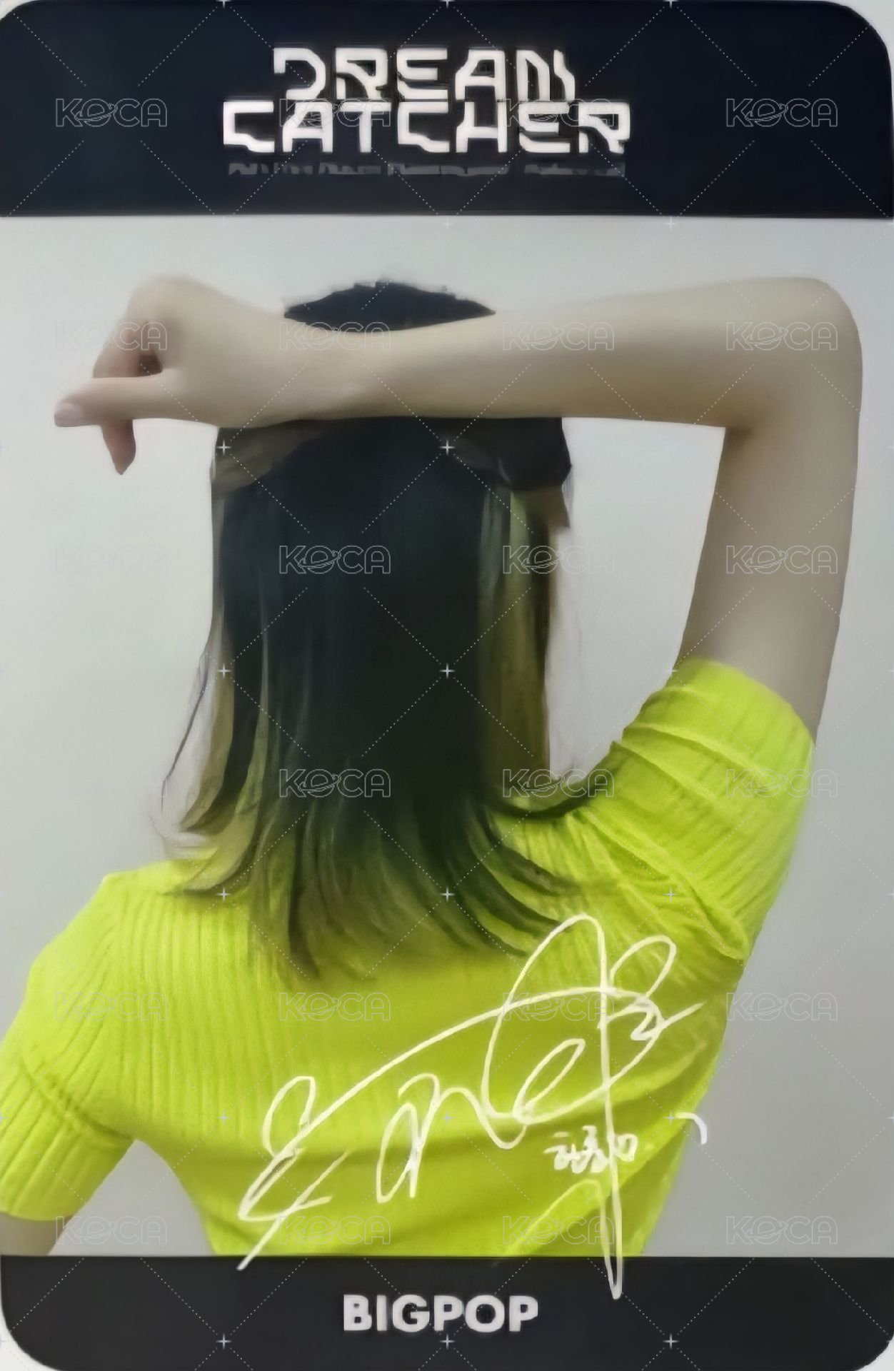 迷你七輯 bg 簽售卡  背面