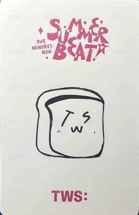 SUMMER BEAT! yzy 粉色情書 特典卡  背面