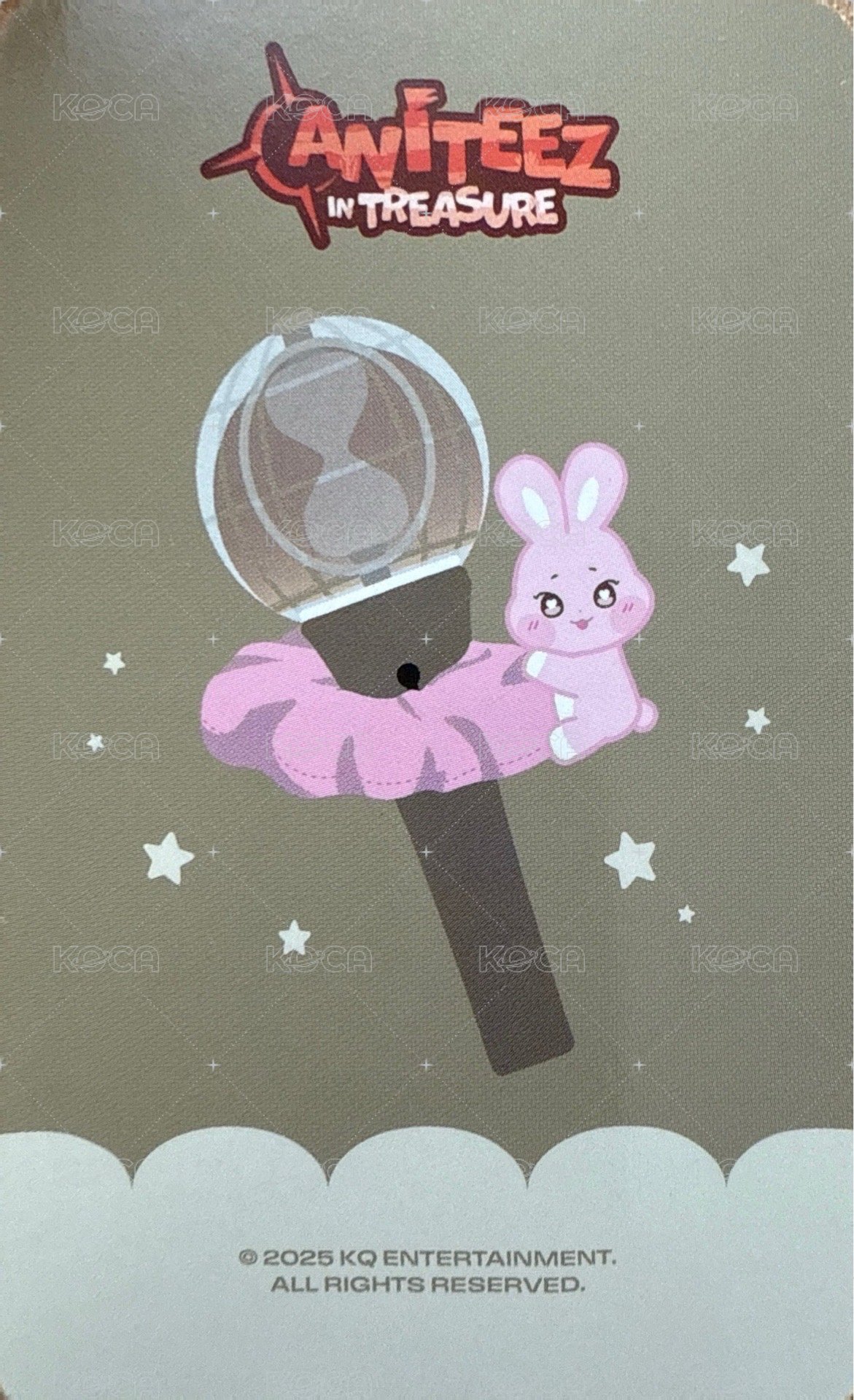 ANITEEZ IN TREASURE 周邊卡 LIGHT STICK STRAP 背面