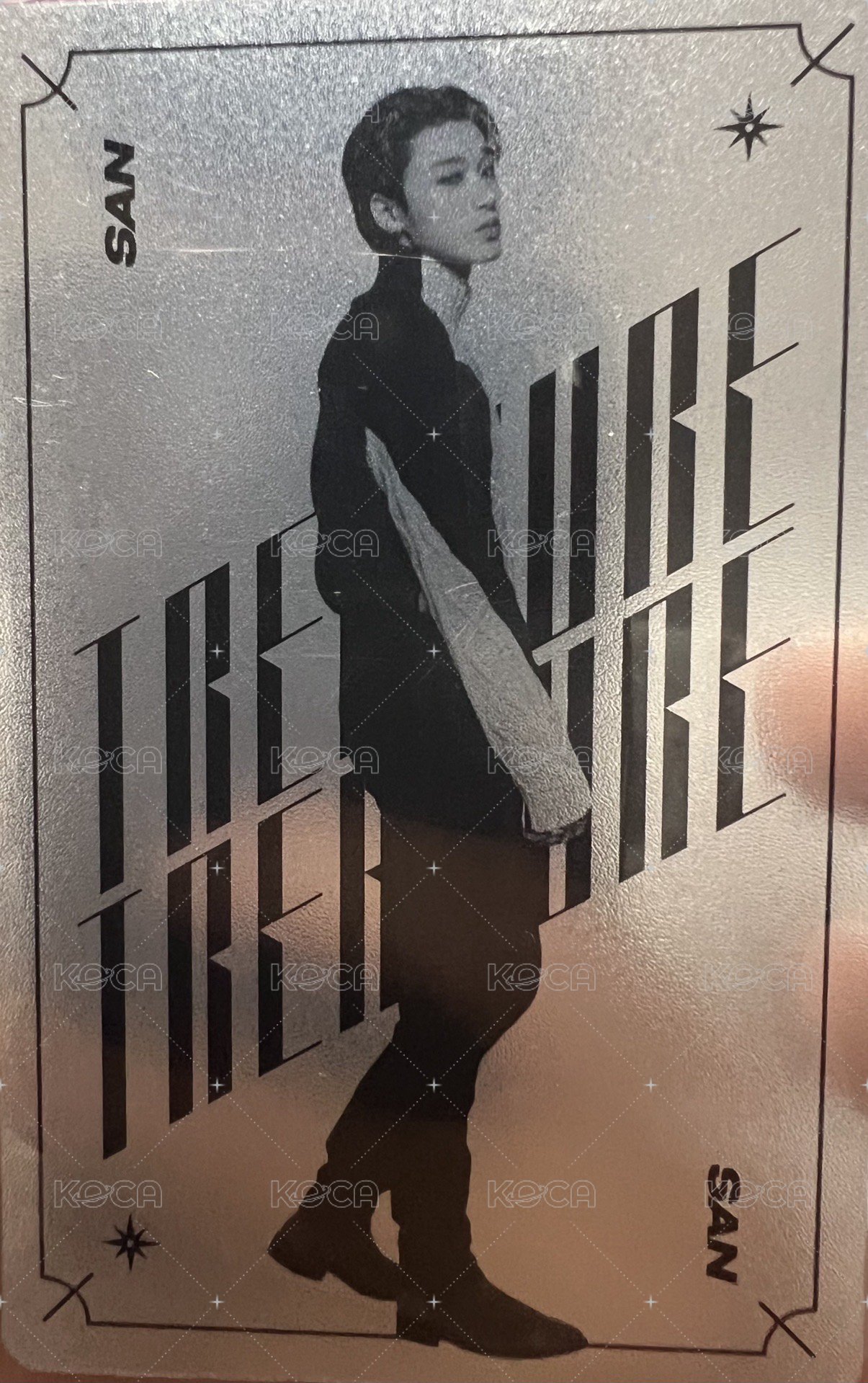 TREASURE : HIDDEN MAP PACKAGE 寫真書 周邊卡  背面