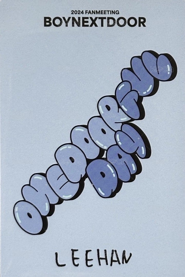 24fm 演唱會 DVD / CD 卡 2024飯咪回憶錄5 背面