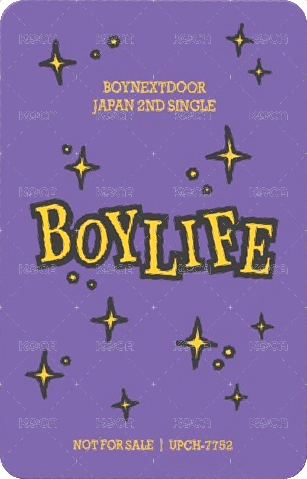 BOYLIFE 專輯卡 Limited A版 6 背面