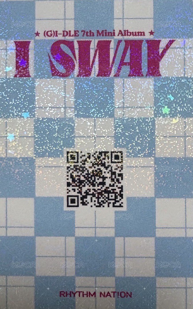 I SWAY rn 2.0 隱藏閃卡 幸運卡  背面