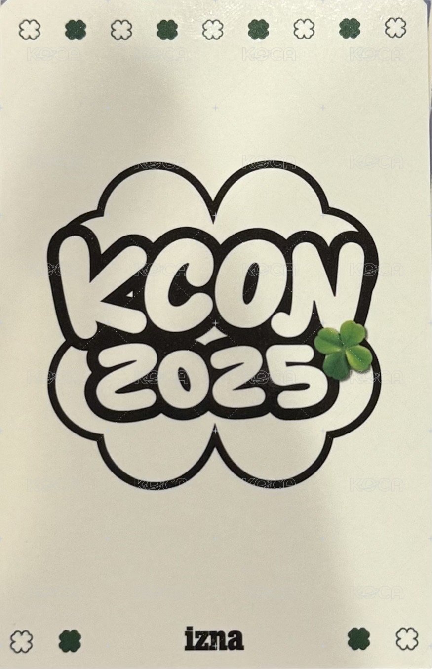 kcon JP 2025 KCON JAPAN 周邊卡 KCON JAPAN 卡包卡 背面