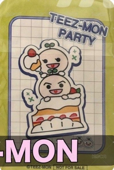 TEEZ-MON POP UP SHOP IN JAPAN 周邊卡 MASCOT PLUSH  背面