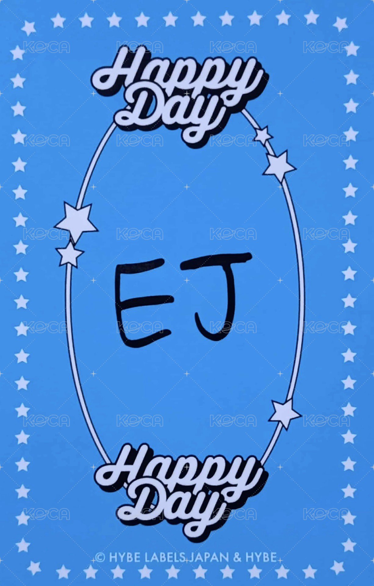 Happy Day  2023~2024 周邊卡 BIRTHDAY KIT卡 背面