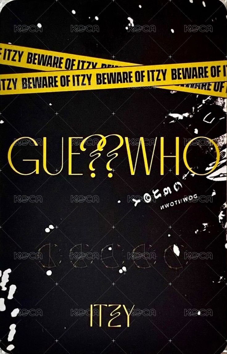 GUESS WHO FanU 預售 特典卡  背面