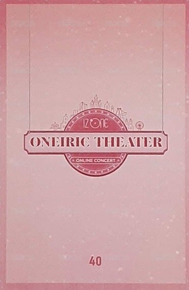 2020 線上演唱會 隨機卡 40 背面