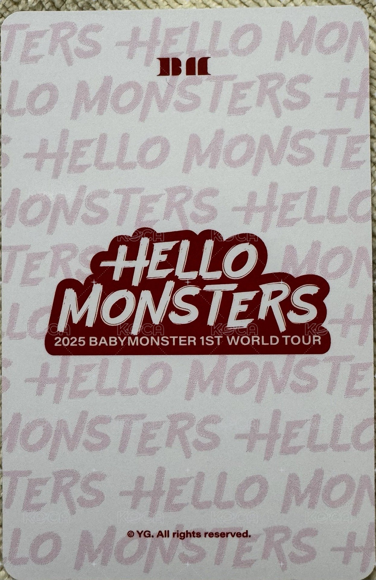 25世巡 場周卡冊 周邊卡  背面