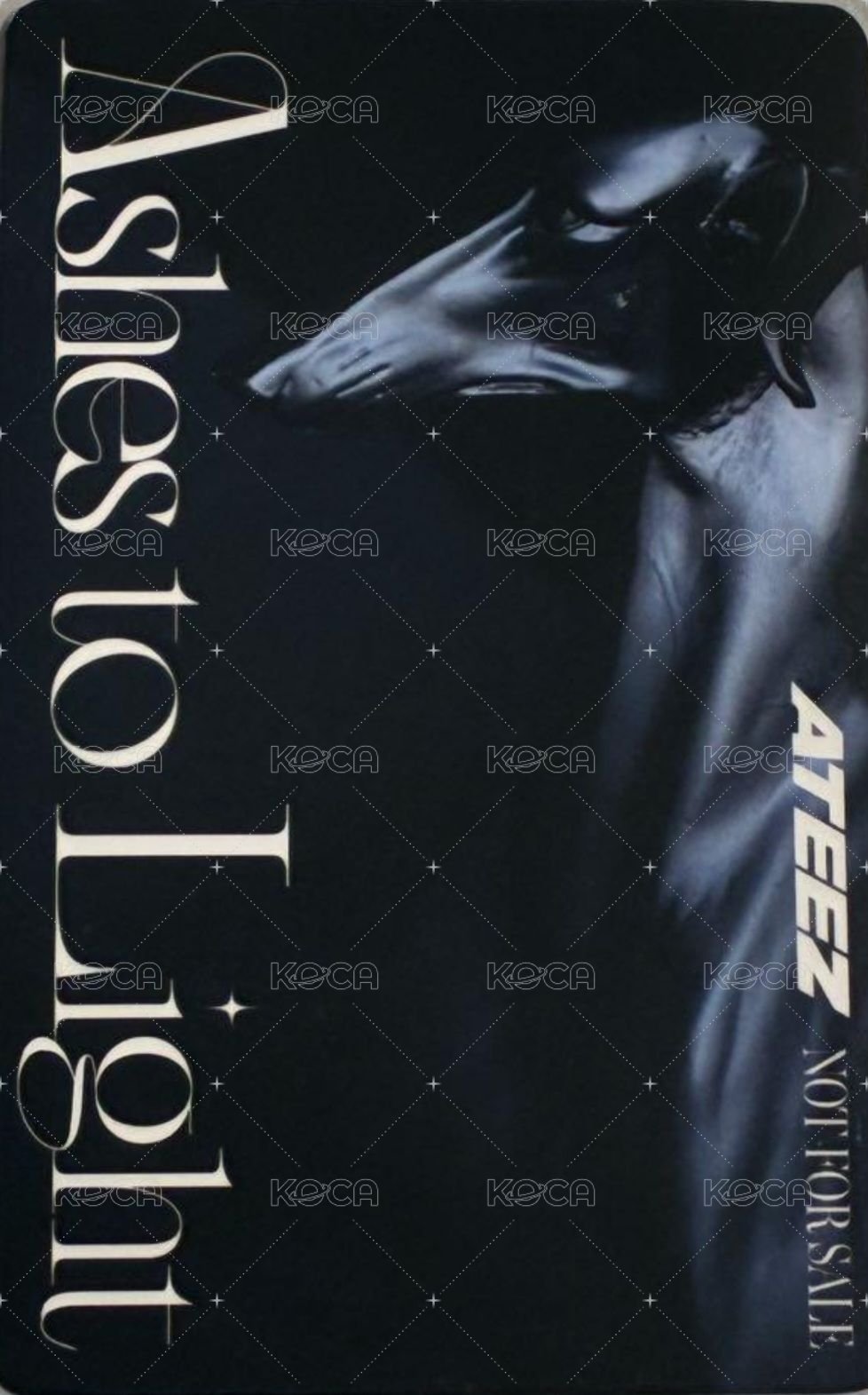 Ashes to Light ATEEZ JP FC 特典卡  背面