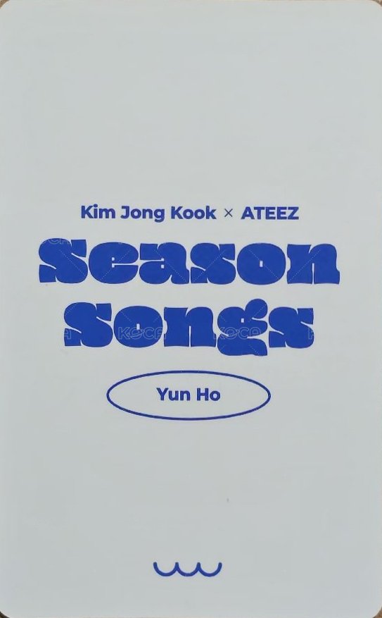 Season Songs 專輯卡  背面