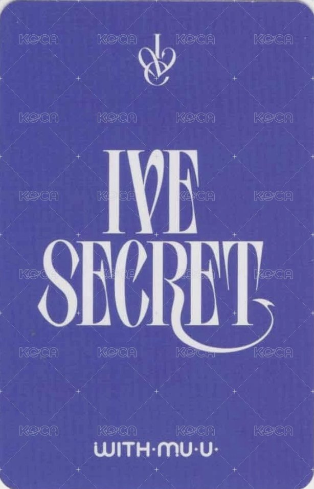 IVE SECRET wm 3.0 簽售卡  背面