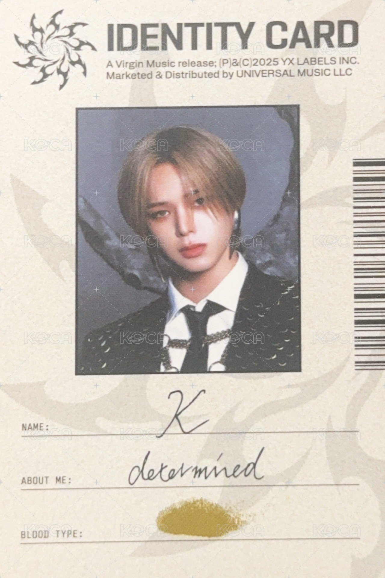 Go in Blind (月狼) 專輯卡 ID card 正面