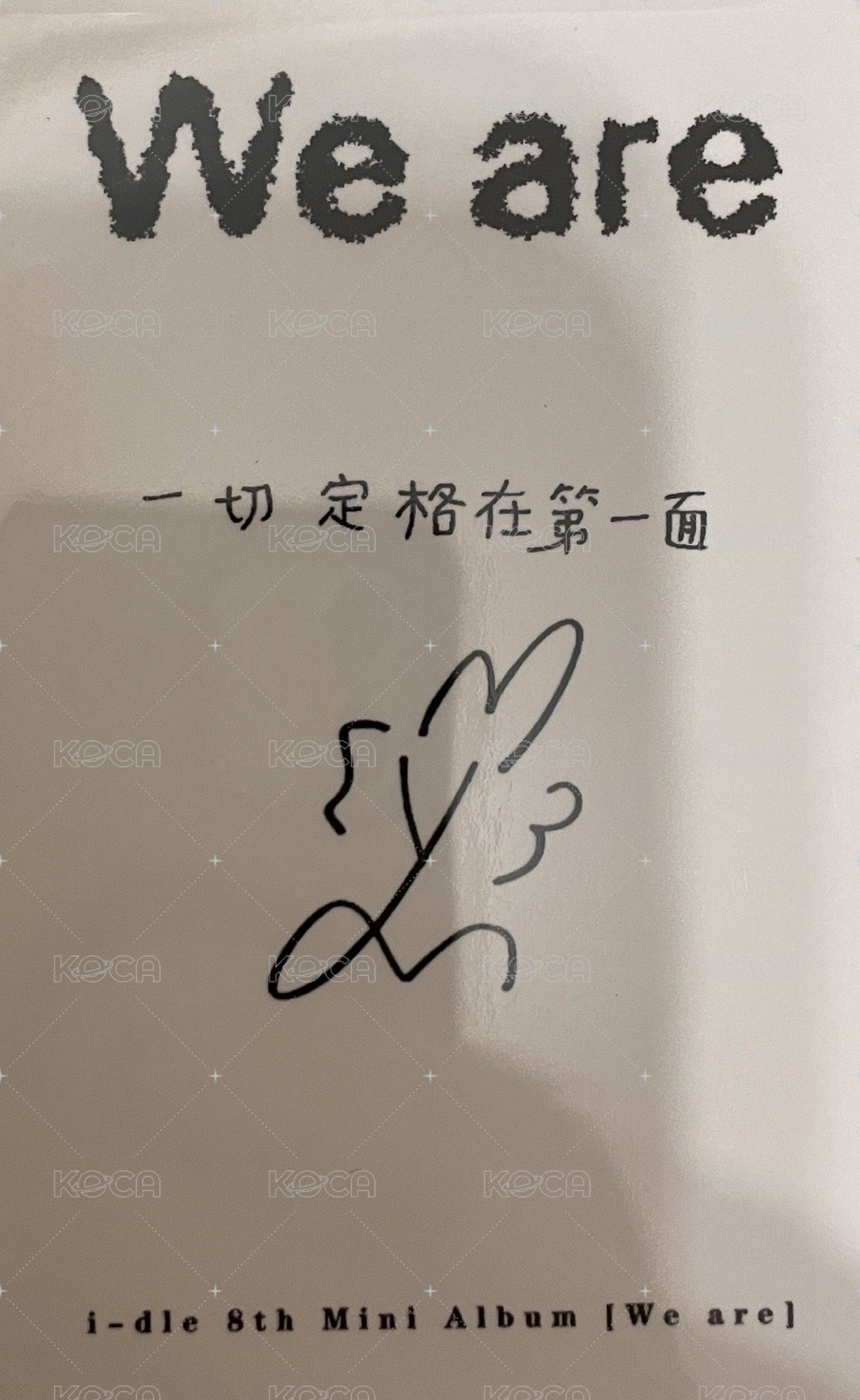 We are 泡泡摩奇 特典卡  背面