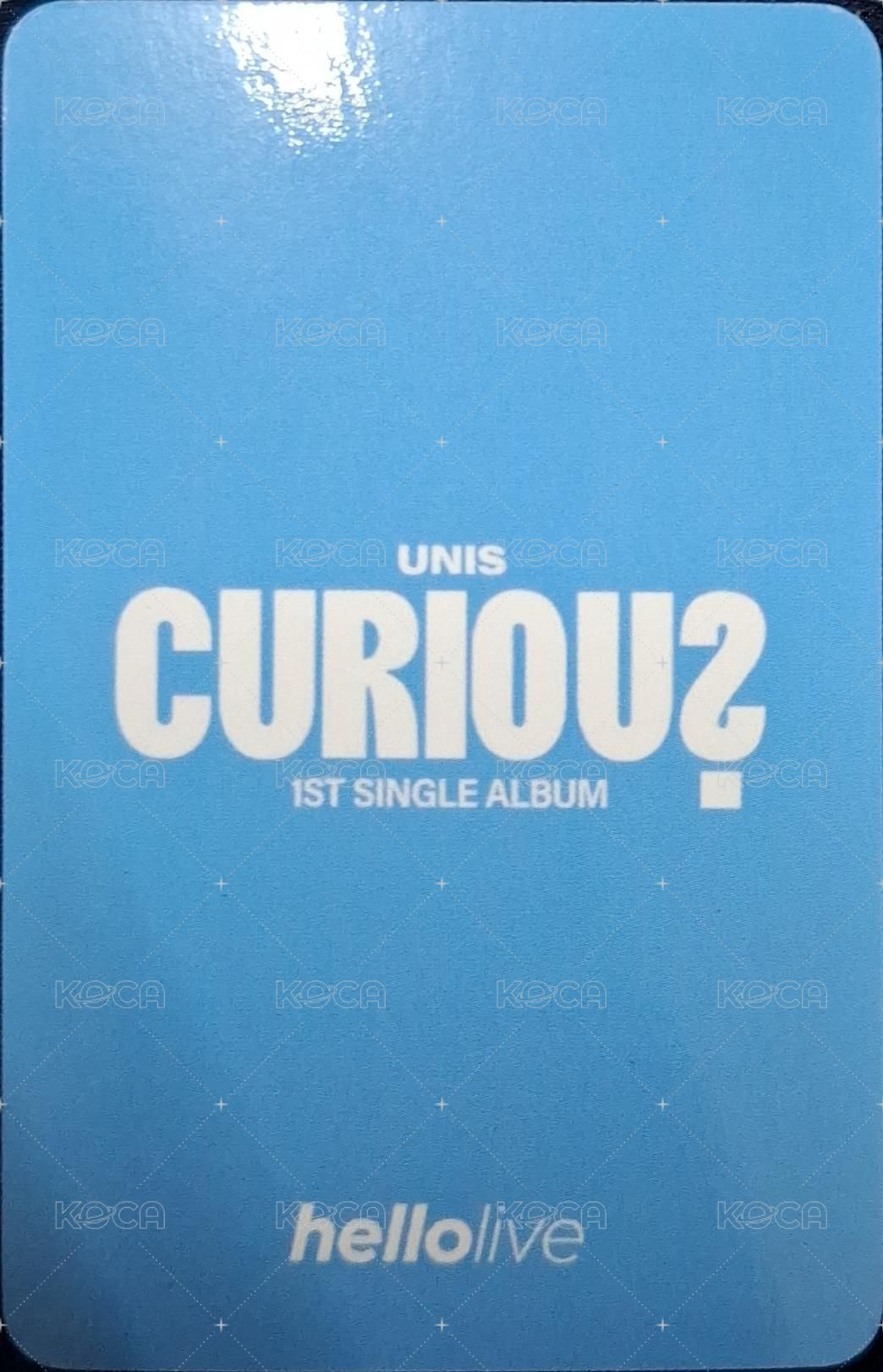 CURIOUS hl 幸運卡 小八特典 背面