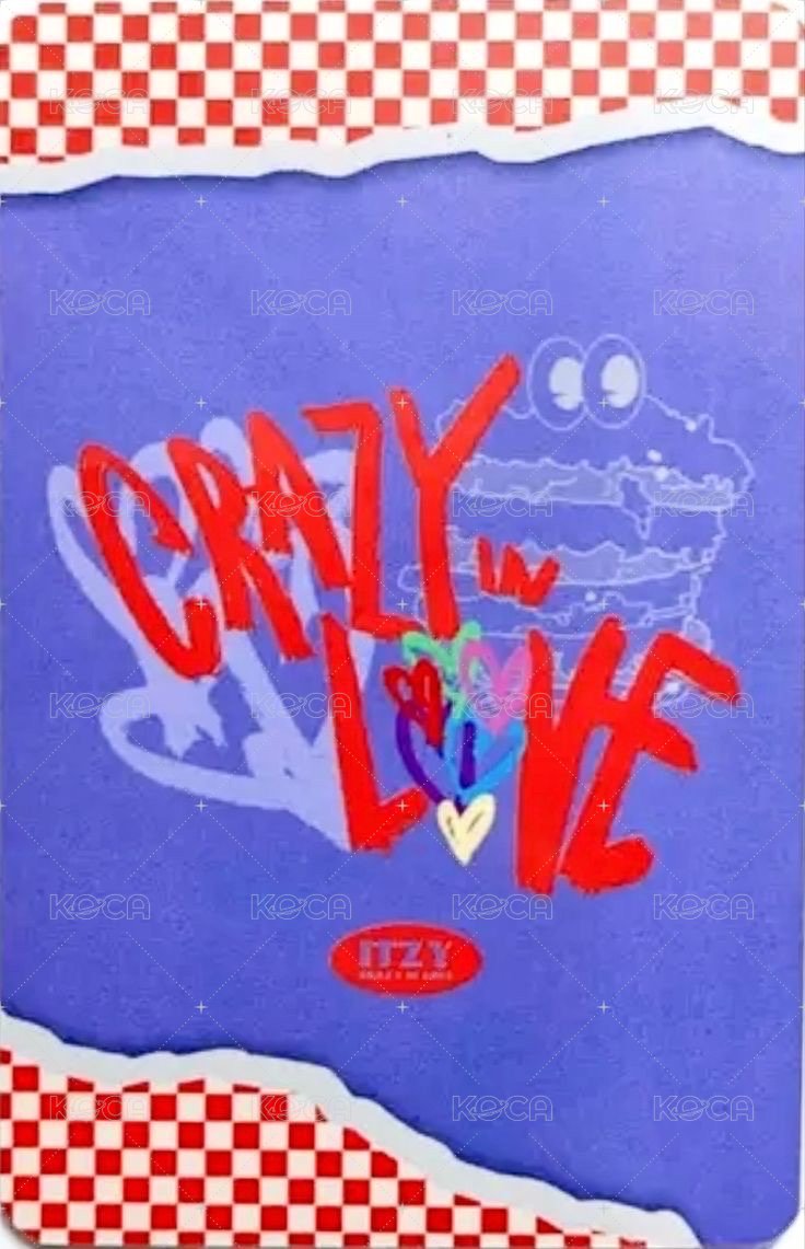 CRAZY IN LOVE Mecima 預售 特典卡  背面
