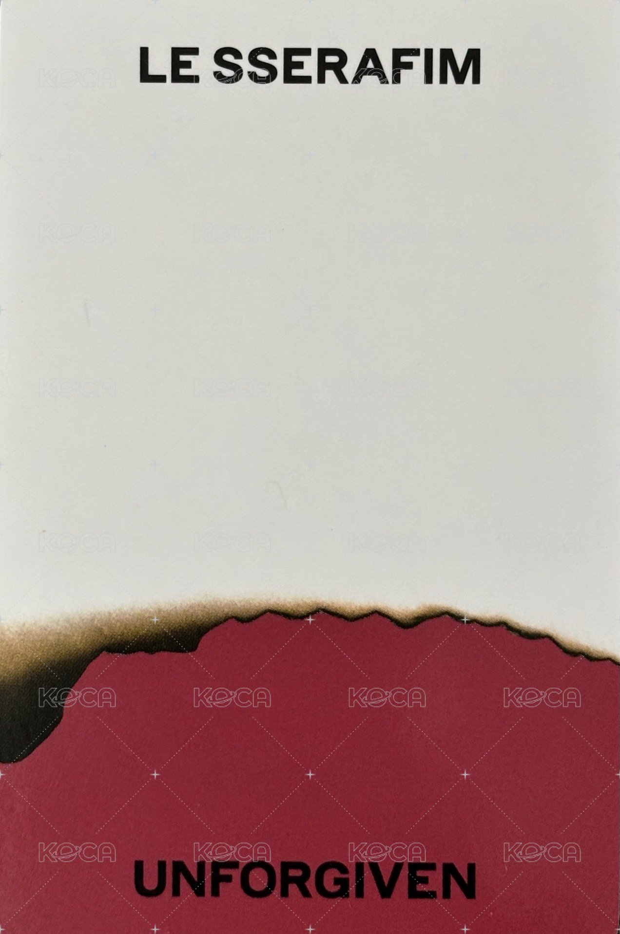 UNFORGIVEN yzy 3.0 簽售卡  背面