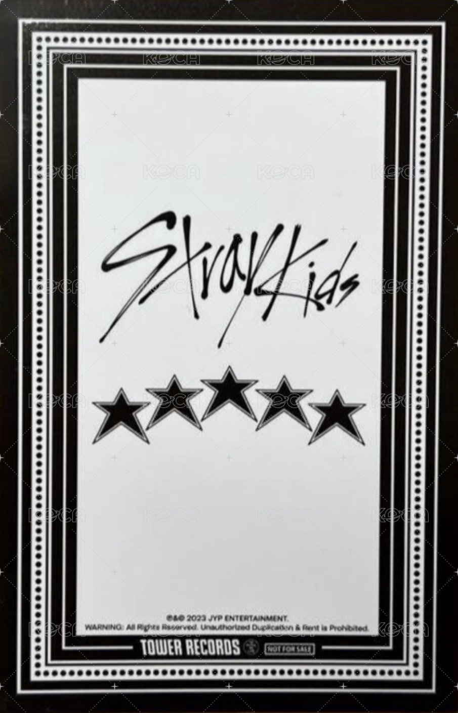 5-STAR 塔店 特典卡  背面