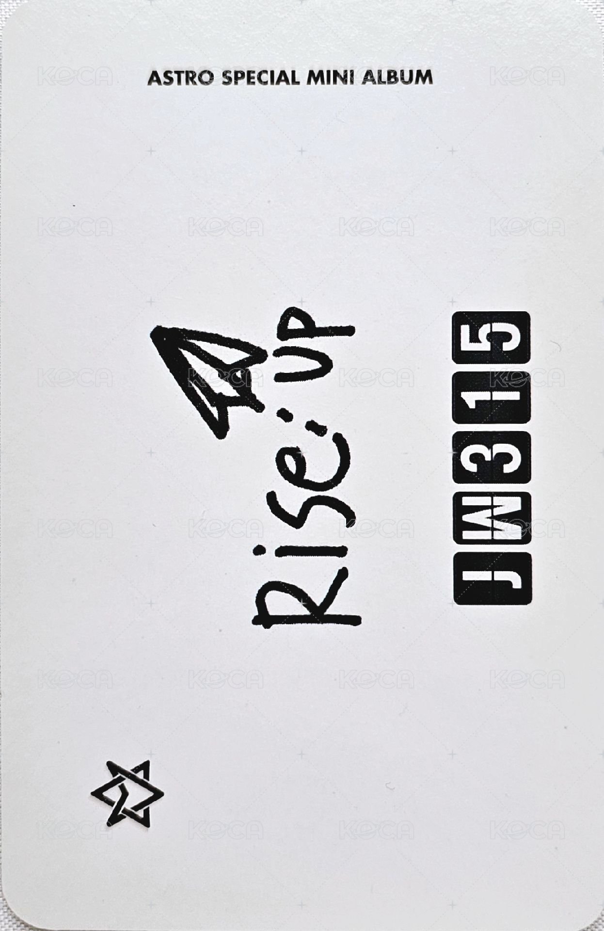 飛機專 專輯卡  背面